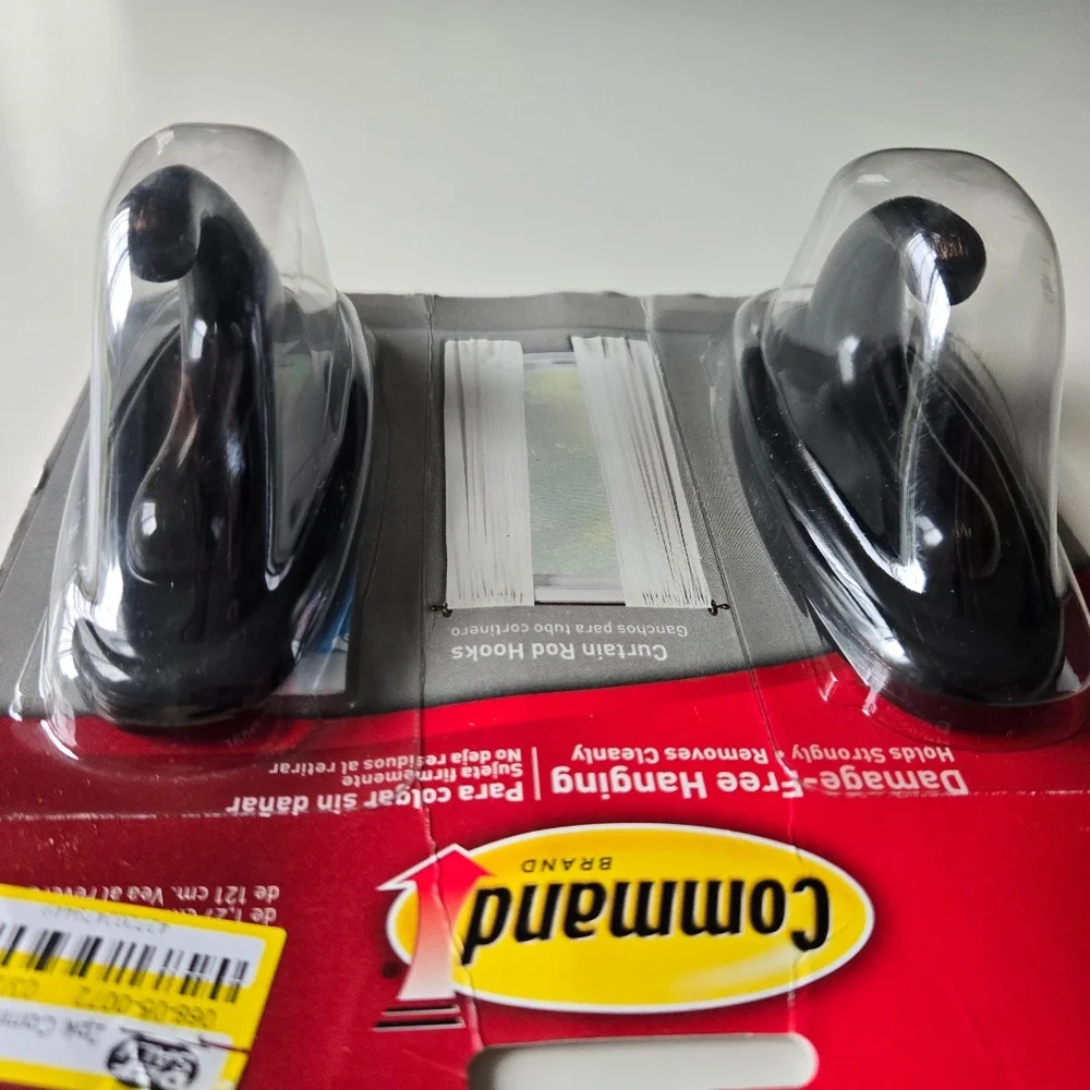 3M Command Oil Rubbed Bronze Curtain Rod Hook (2-Pack) - 1 Each